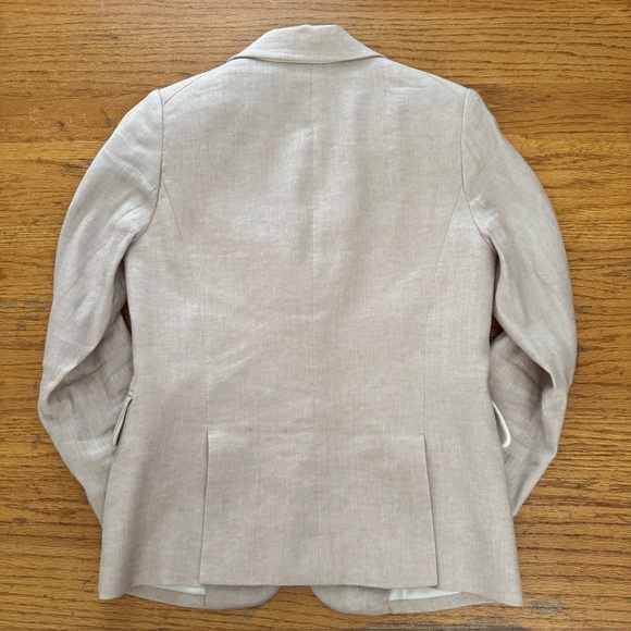 VERONICA BEARD Linen Schoolboy Blazer - Picture 2 of 3